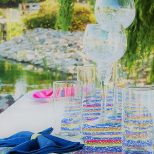 Embellished Ankara-Print Table Runner Set